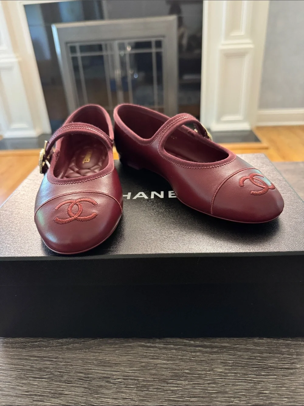 Chanel Fall/Winter Burgundy Mary Jane’s BNIB 36.5